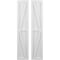 Ekena Millwork Americraft 3-Board Wood 2 Equal Panel Frmd Board-n-Batten Shutters w/Dbl Z-Bar, ARW102BF311X68WHH, PR ARW102BF311X68WHH - alternate 1